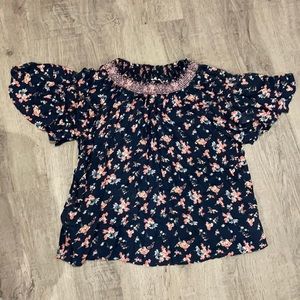 Flower printed top